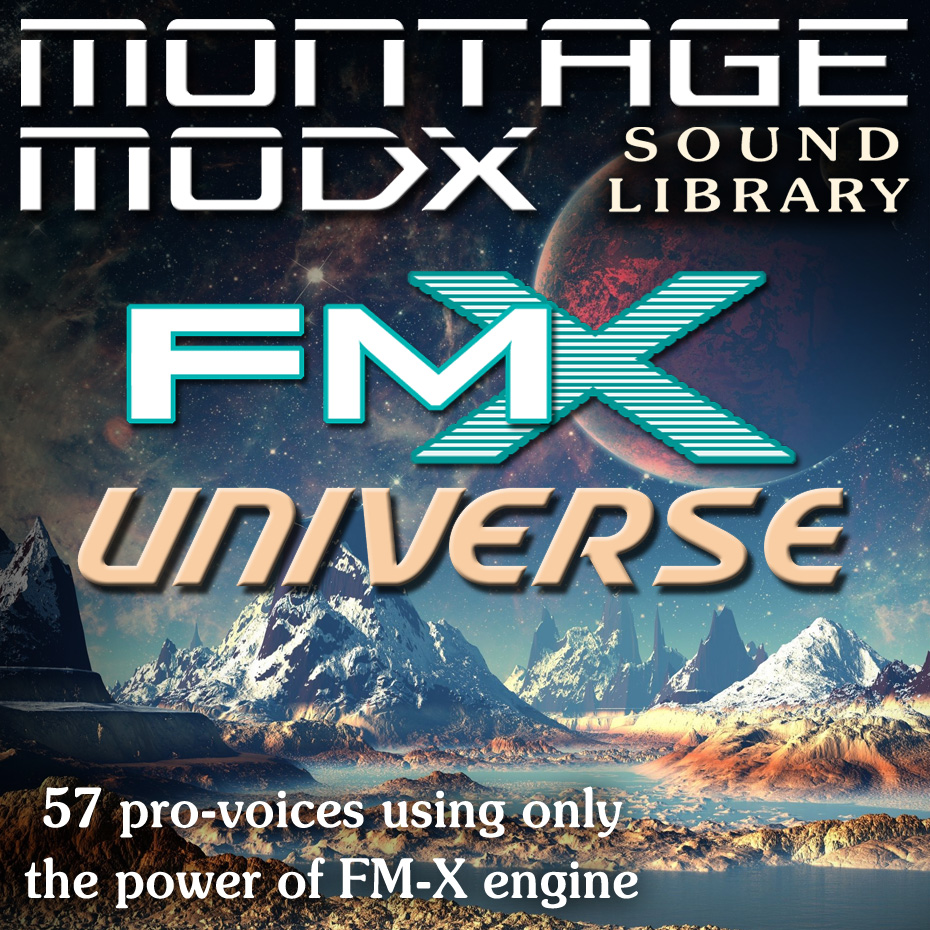 Expansion Sound Library for Yamaha MONTAGE M/Plus/6/7/8 - MODX M/Plus/6/7/8 with pro sounds using only the FM-X engine