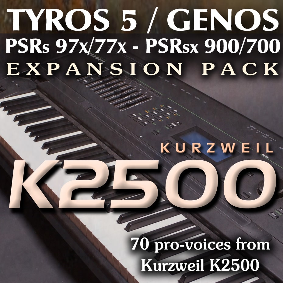 Sound Expansion Pack for Yamaha arrangers - Genos, Tyros 5, SX 900, SX 700, PSR 975, PSR 775 etc.