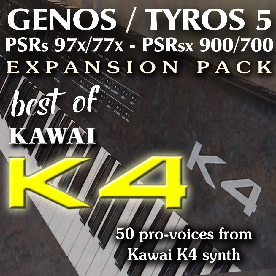 Expansion Pack for Yamaha Arranger with sounds from Kawai K4