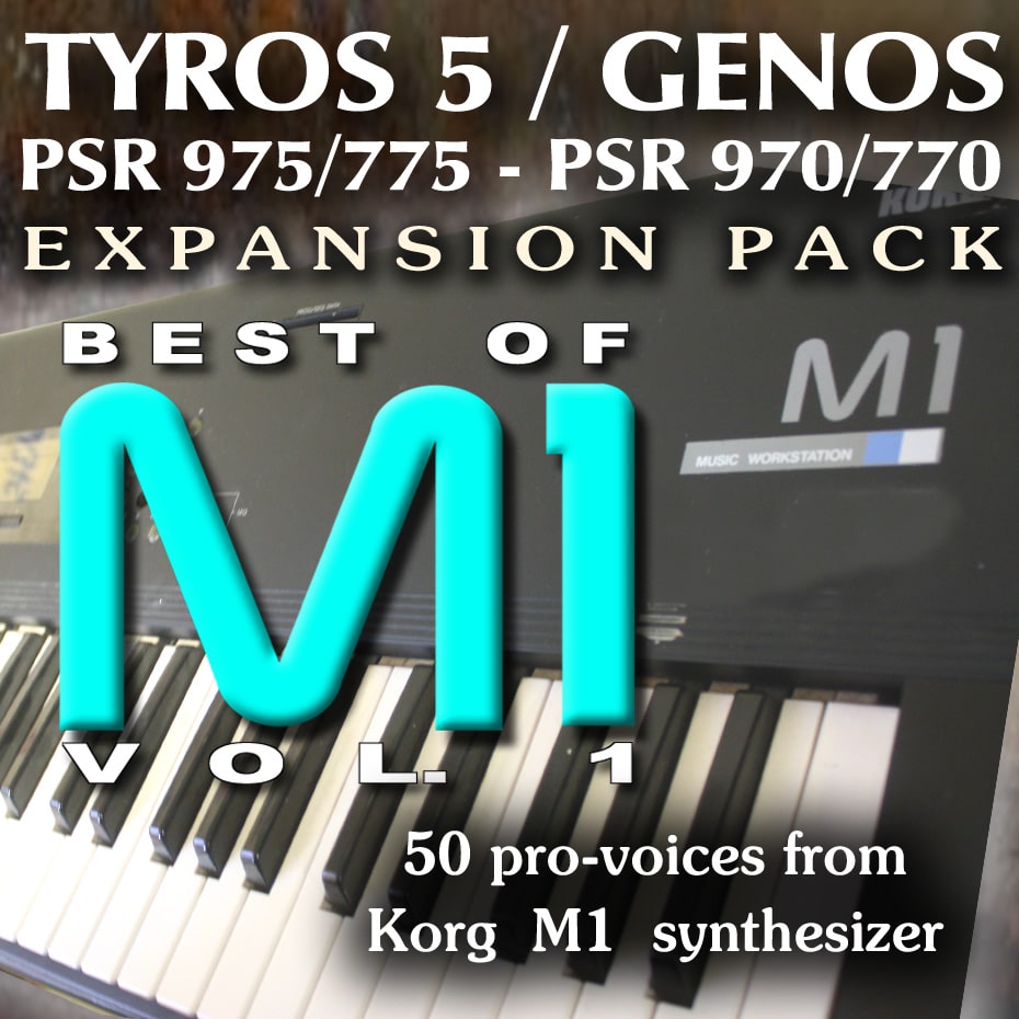 KORG M1 Synth Expansion Pack for Yamaha PSR, Genos, Tyros 5